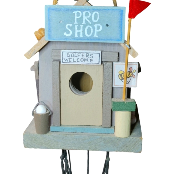 Wind Chime Golf Pro Shop Hand Made & Painted, Kitchie. For the Family Golfer - Picture 6 of 10